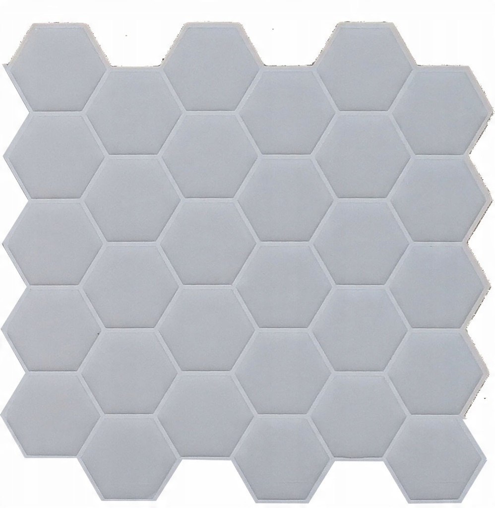 

Białe panele ścienne Płytki samoprzylepne Hex