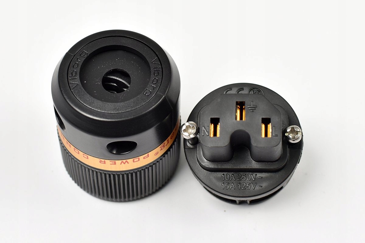 VIBORG VF501G - wtyk IEC C15 złocony Kod producenta VF501