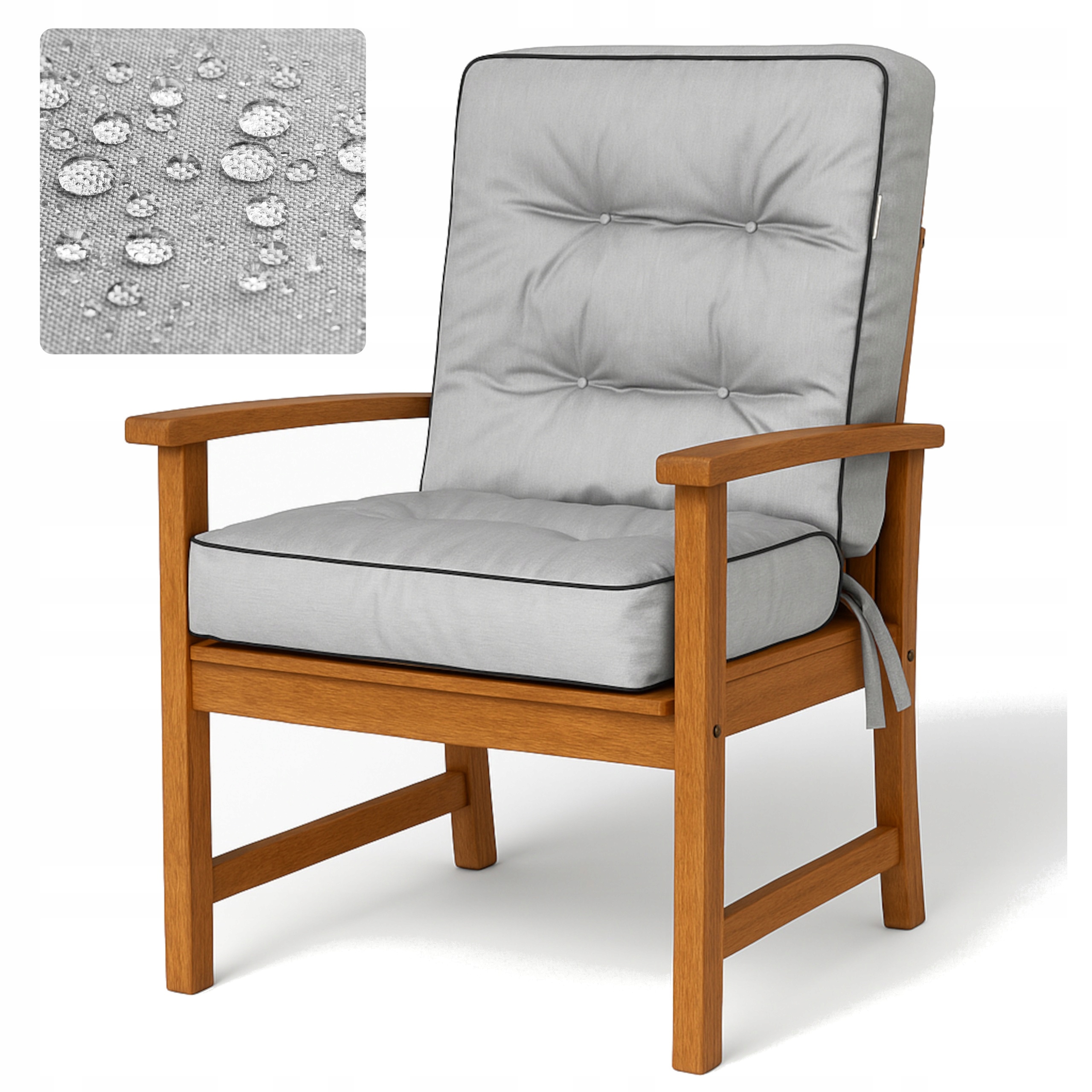 Polštář na zahradní židli Poduška na houpačku Zahradní Lehátko šířka 60 cm