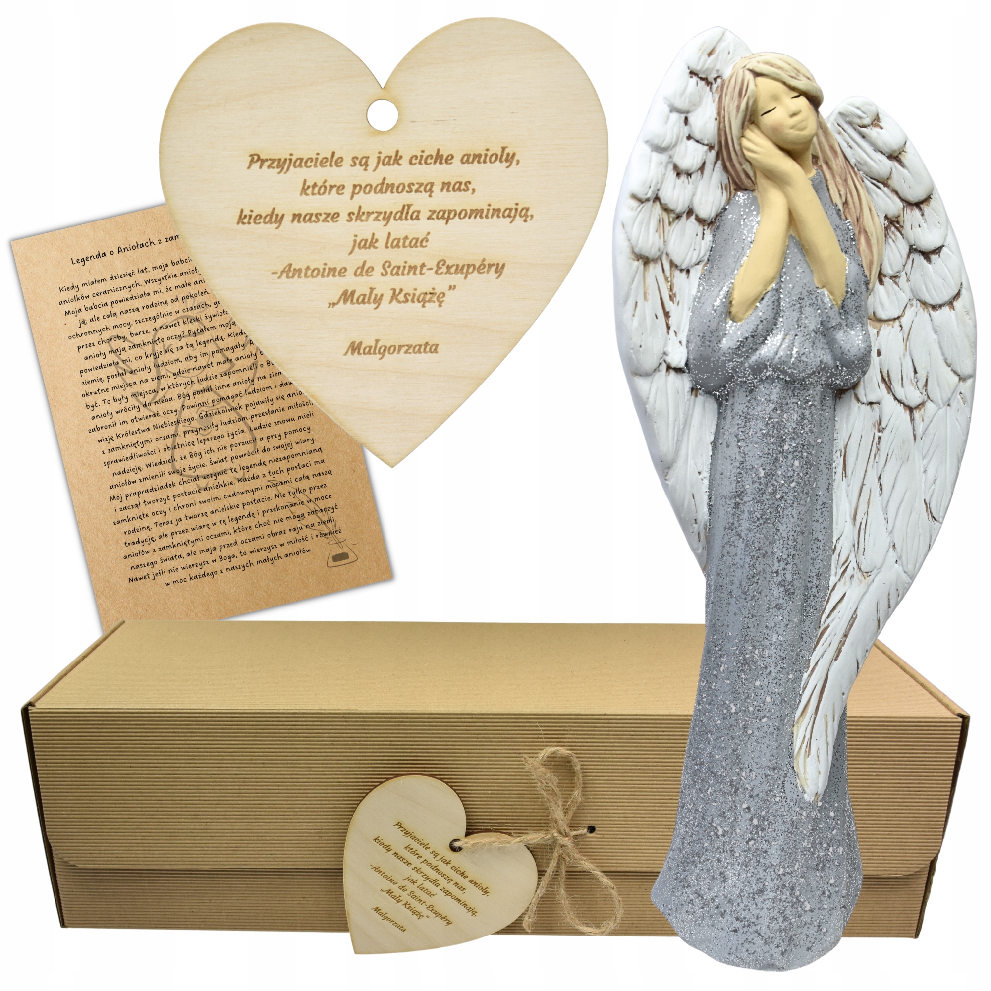 Anioł Urodzinowy Rocznica Podziękowanie Dla Nauczyciela Grawer