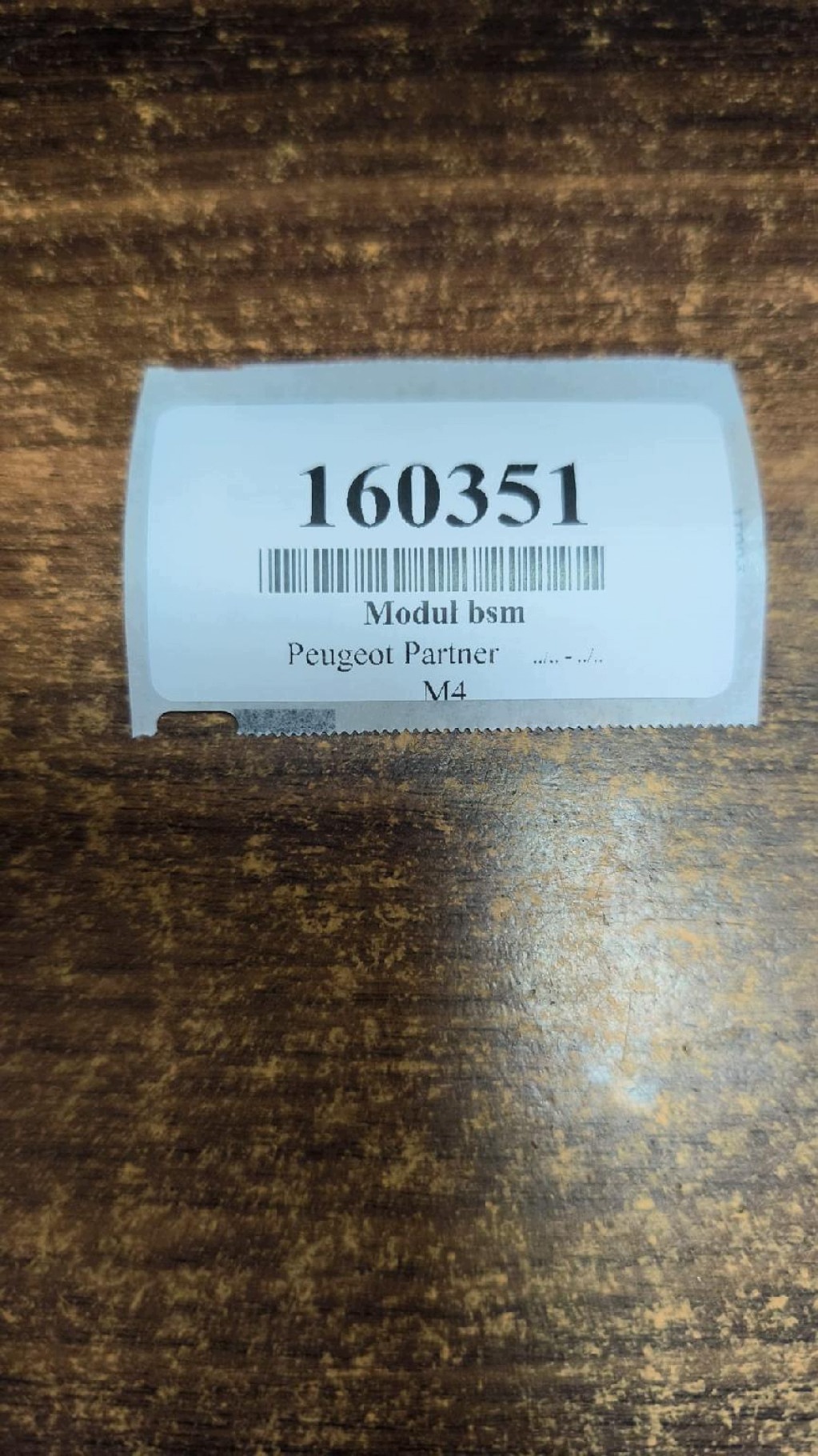 PEUGEOT PARTNER modulo BSM 9675878280