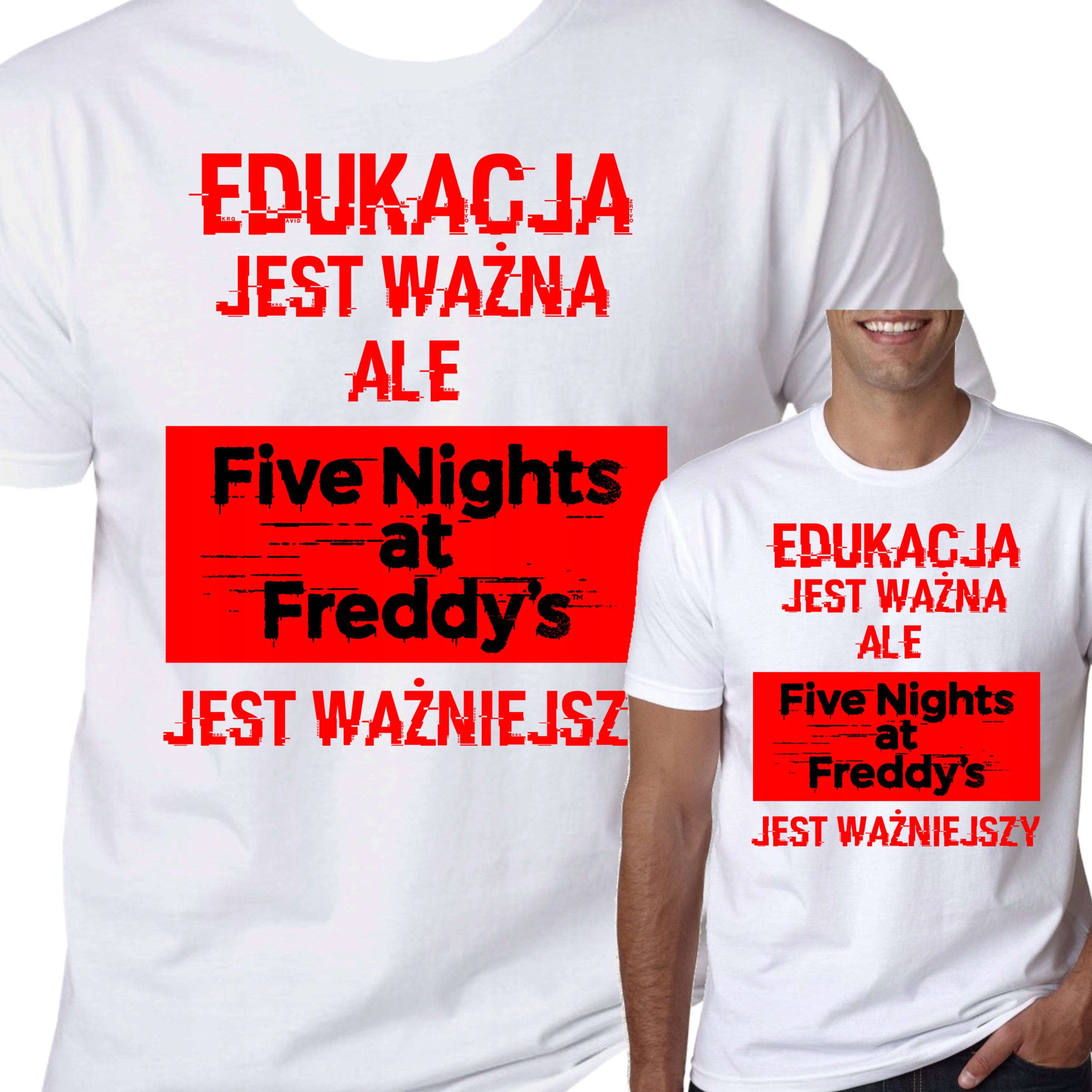 

Koszulka Fnaf Męska Five Nights Freddys S 3128