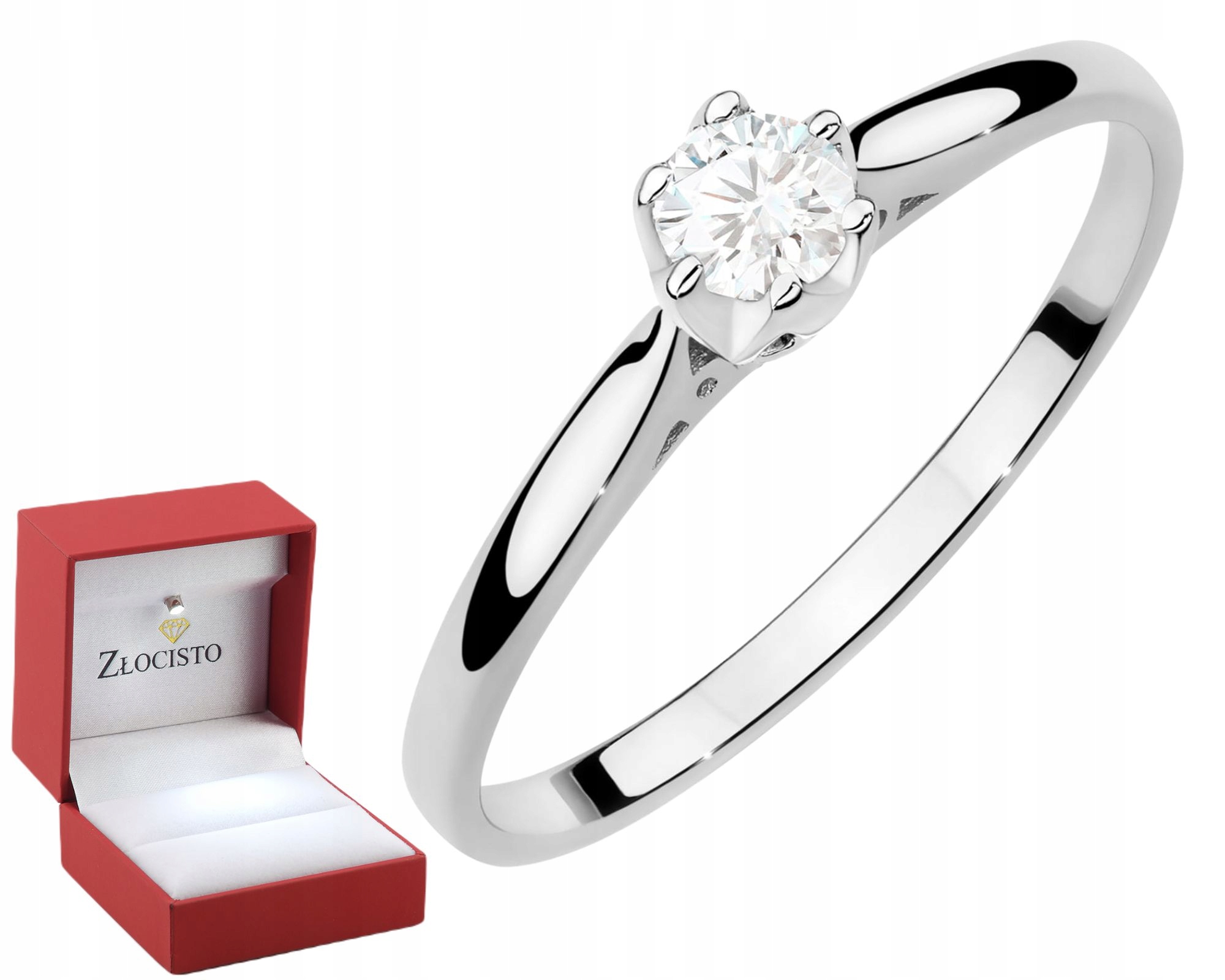 Prstýnek S Briliantem Pro Zásnuby, Moderní A Elegantní