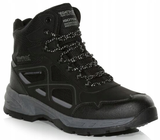 Regatta Pánské trekové boty s membránou Vendeavour RMF807 9V8 r46 Černá
