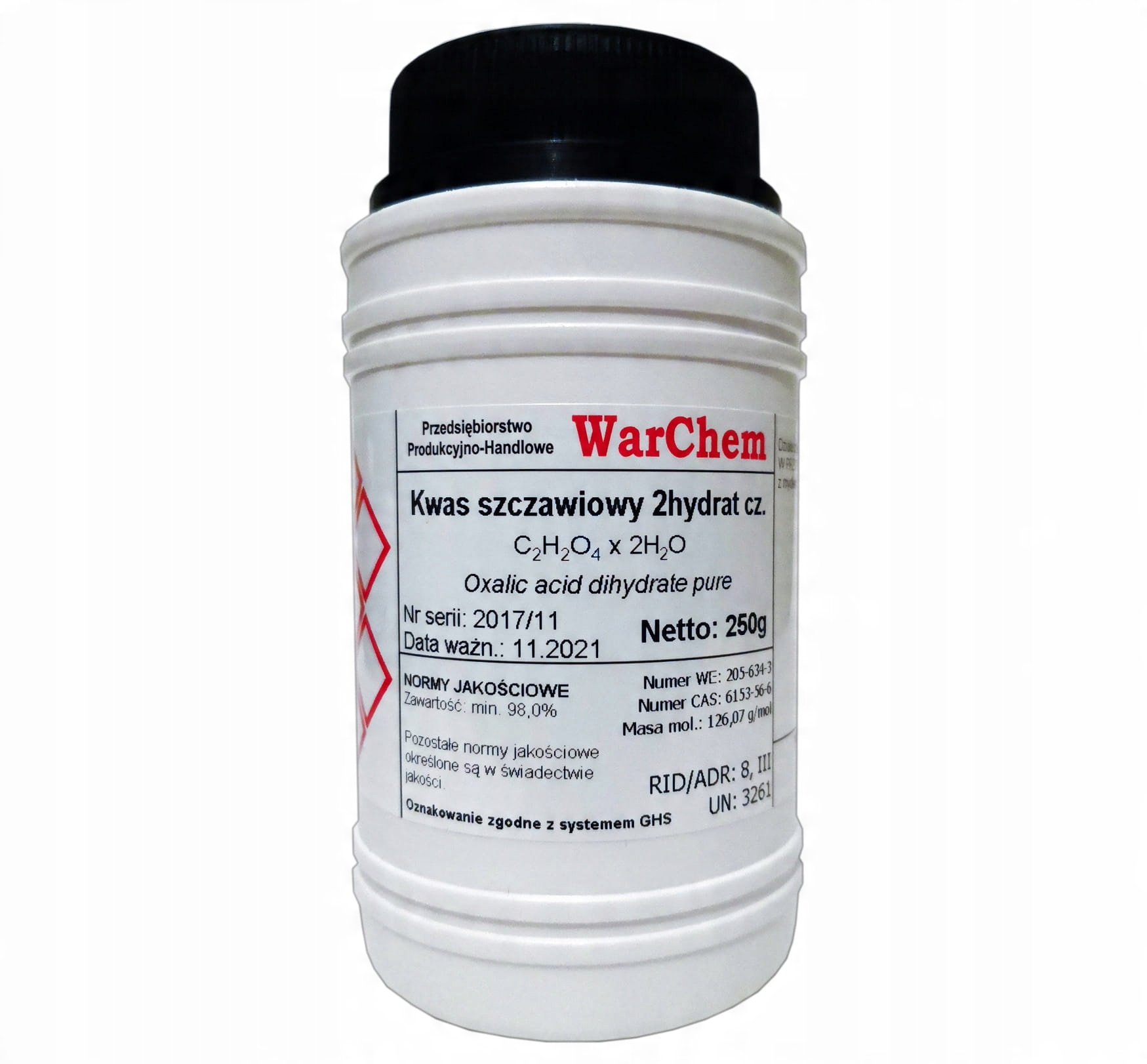 

Kwas Szczawiowy czysty 250g Odkamieniacz Warchem