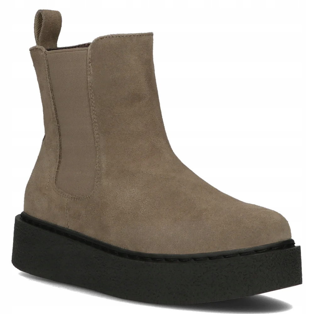 Buty damskie botki skórzane na platformie Filippo wiązane r.39