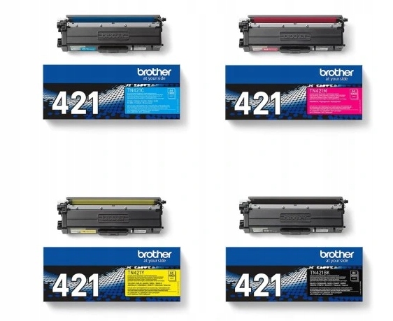 Set 4 x Toner Brother TN-421 TN421Y TN421M TN421C TN421BK