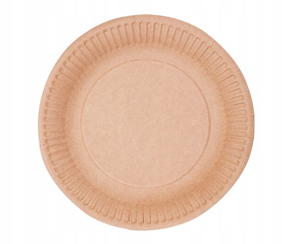 

Papierowy Talerz Kraft 18cm 50szt. Nature Eko