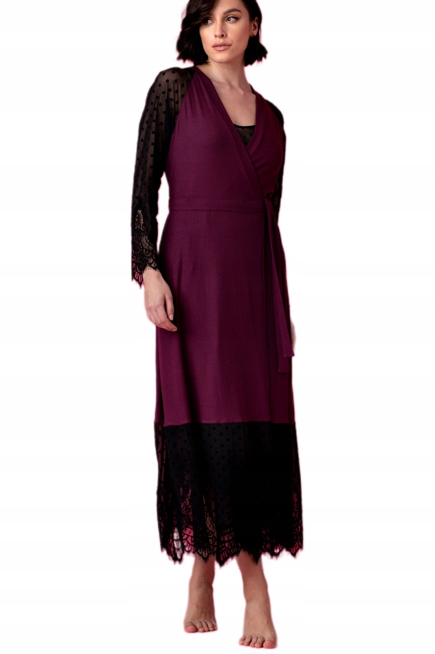 Vanilla&oh!zuza Peniuar Dlouhý Župan Opera 4525 Viskóza XL/42