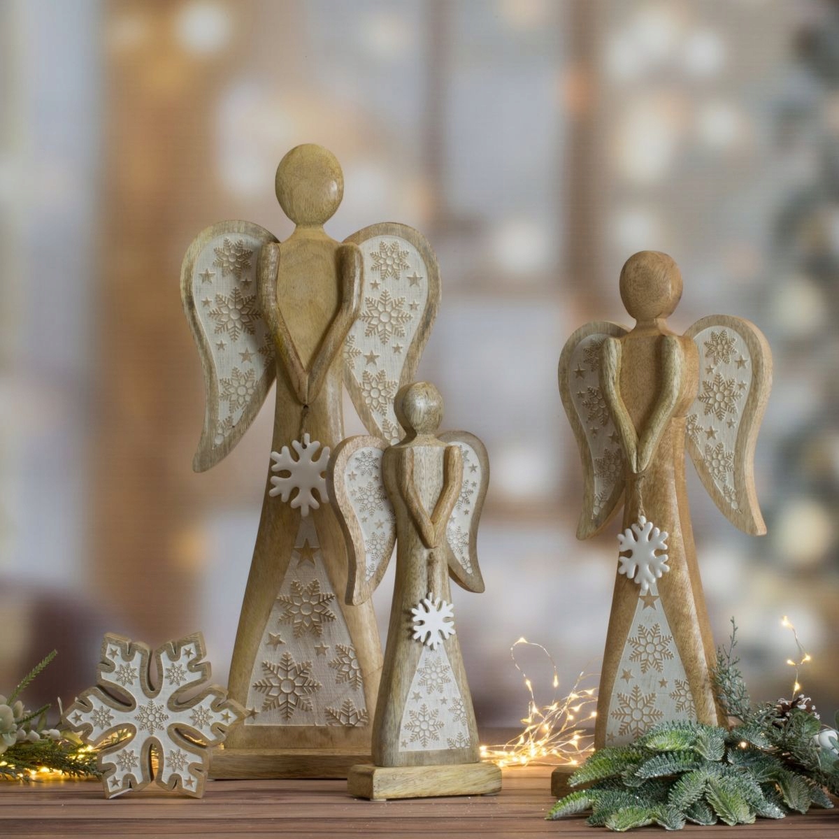 ANIOŁ FIGURKA NA ŚWIĘTA 42 CM OZDOBA ŚWIĄTECZNA Stan opakowania oryginalne