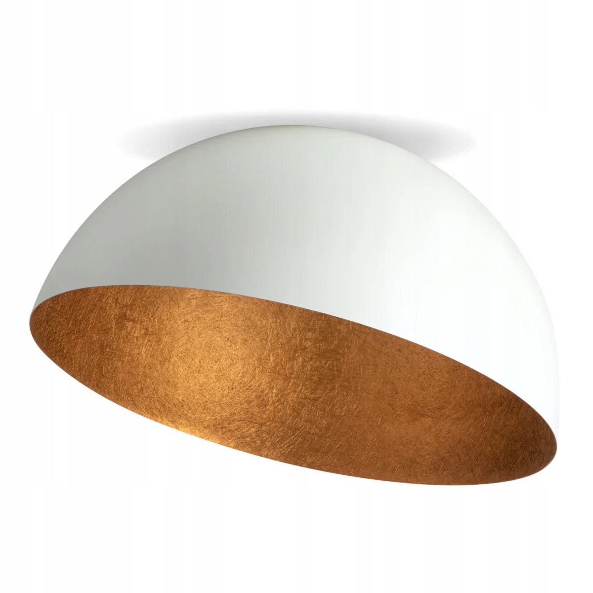 Dekoratívna stropná lampa biela medená okrúhla 50 cm do obývačky Sigma