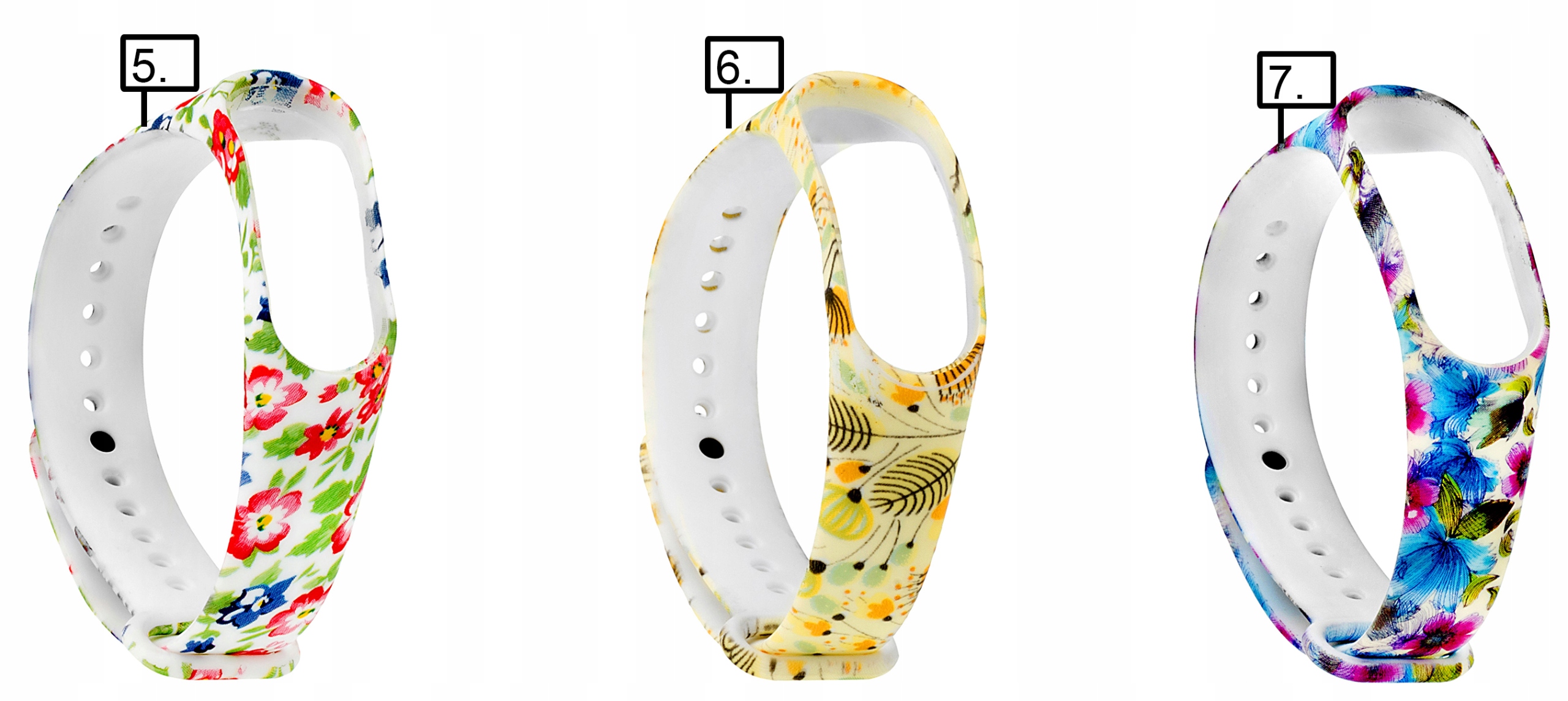 OPASKA ZAMIENNA WZORY do XIAOMI MI BAND 3 oraz 4 Kod producenta 5903810754154