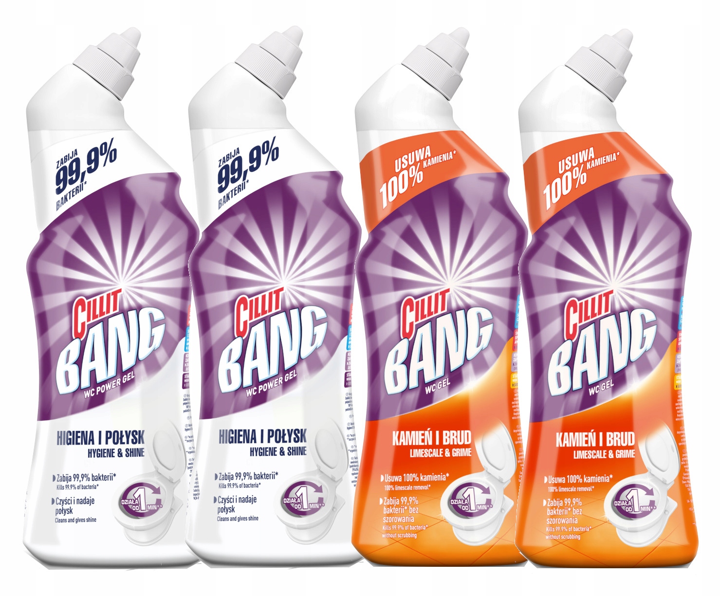 

Cillit Bang Kamień Brud Wybielanie żel Wc 4x 750ml
