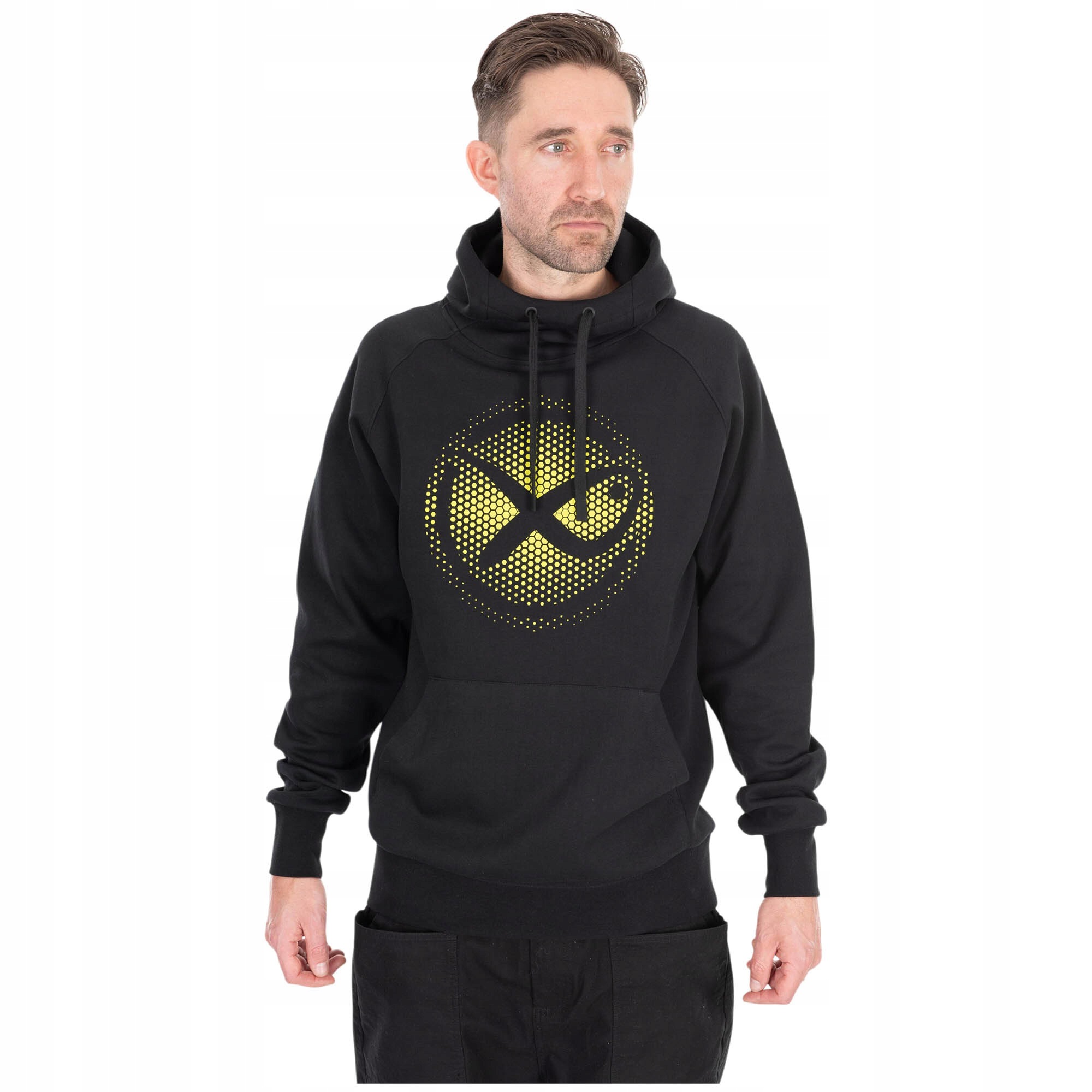 Mikina Matrix Large Fade Logo Hoody Black Lime S