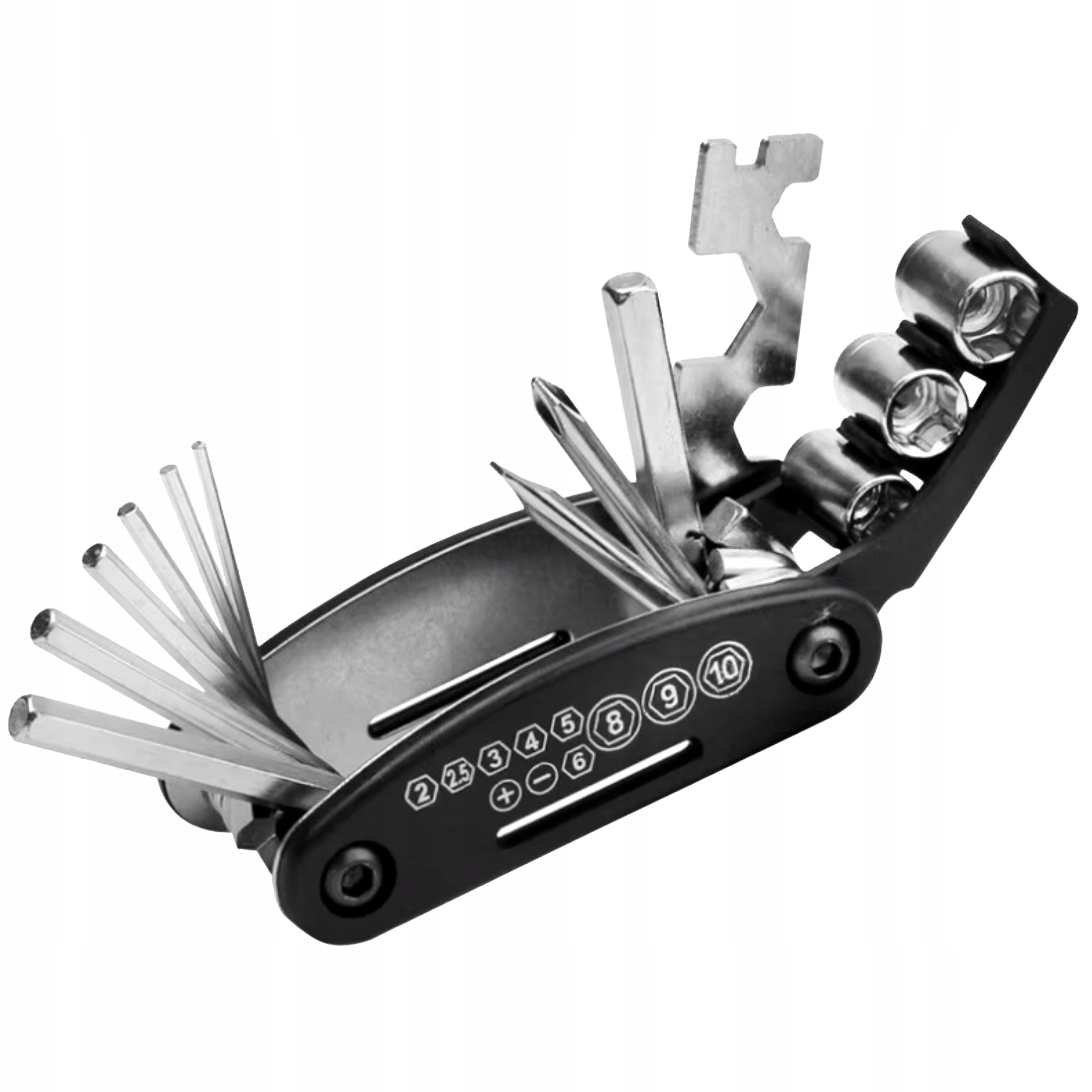 Klucze Rowerowe 16w1 Multitool Zestaw Naprawczy Narzędzia Łatki, Klej