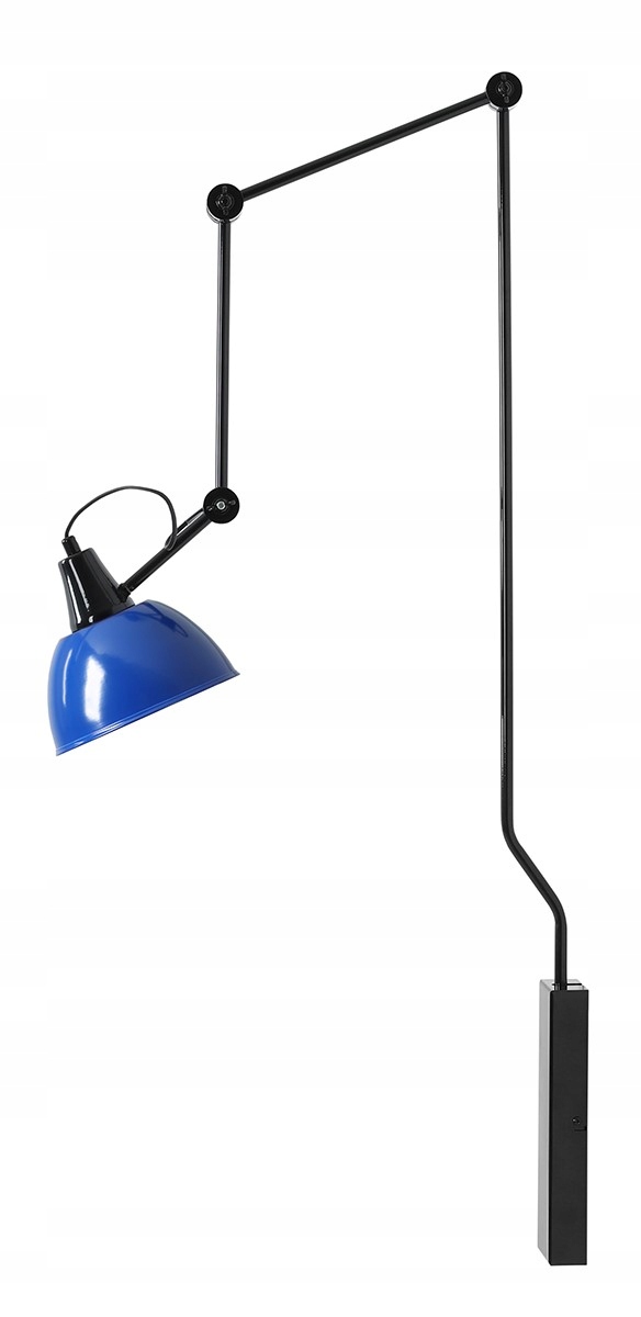 Lampa kinkiet ścienny Aldex Aida cobalt 1141C3_25 1xE27 granatowa