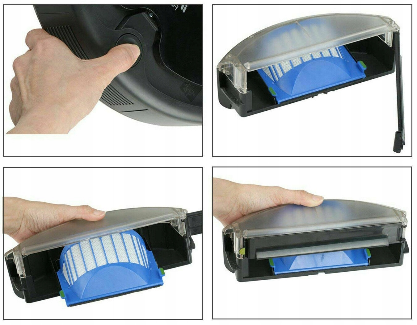 ZESTAW SZCZOTKI FILTRY DO iRobot ROOMBA 600 616 620 621 650 680 695 Moc 100 W