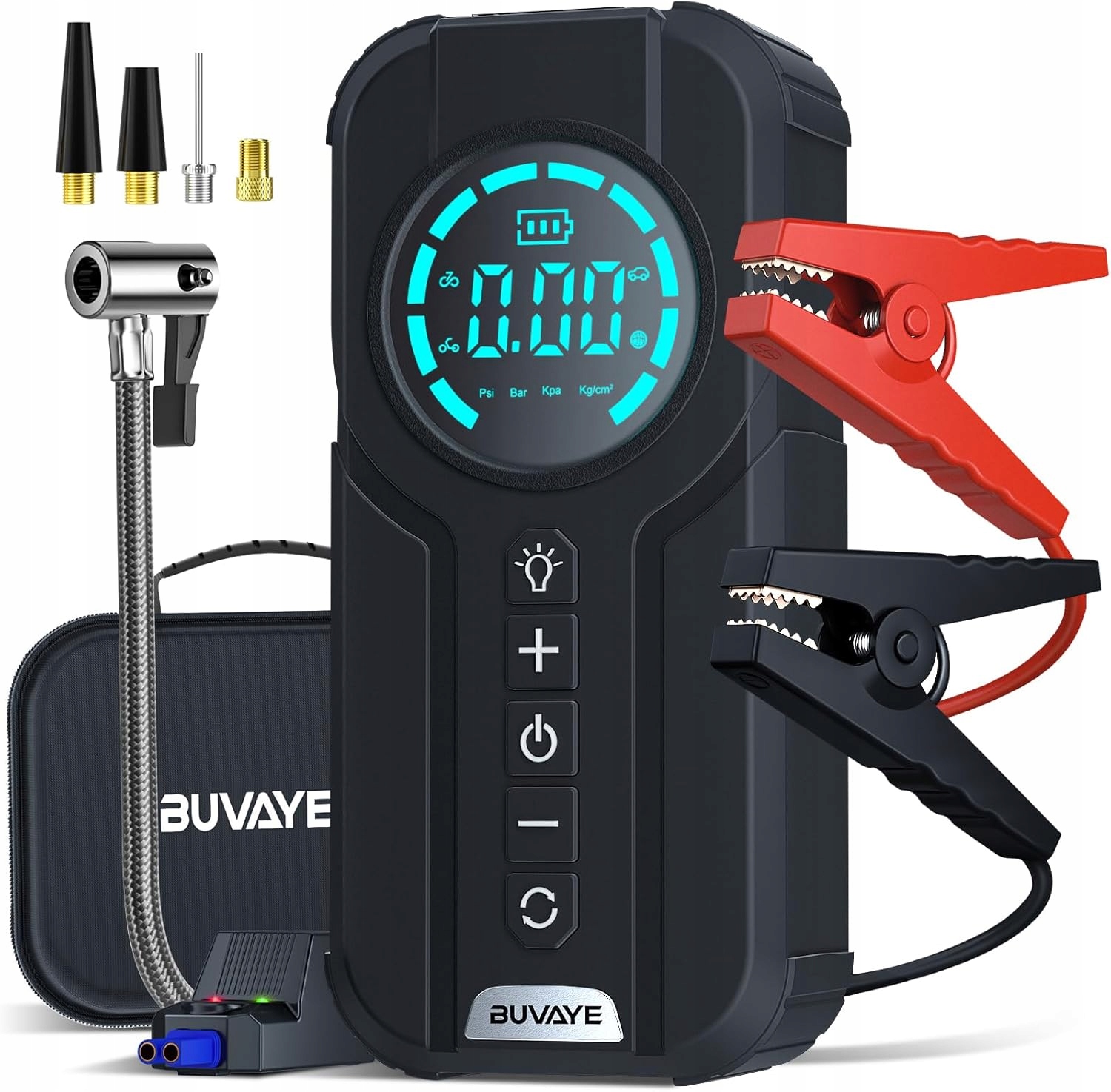 Jump Starter Power Banka Štartér Buvaye Automobilový Booster Kábel Svorky
