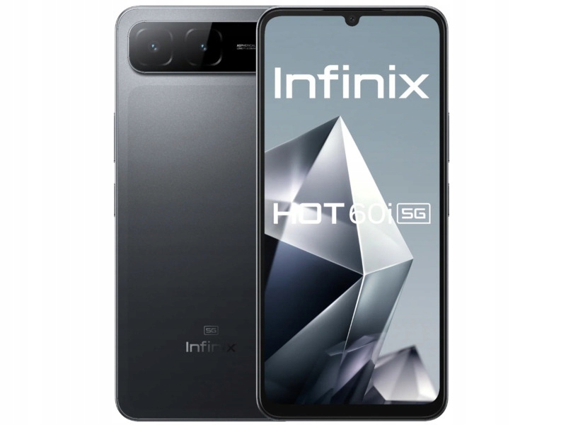 Smartfon Infinix Hot 60i 5G 8/256GB 6.75" 120Hz Czarny