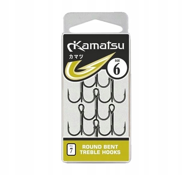 Kotwica Kamatsu Round Bent Treble K-085 NR.10 7szt 517300310