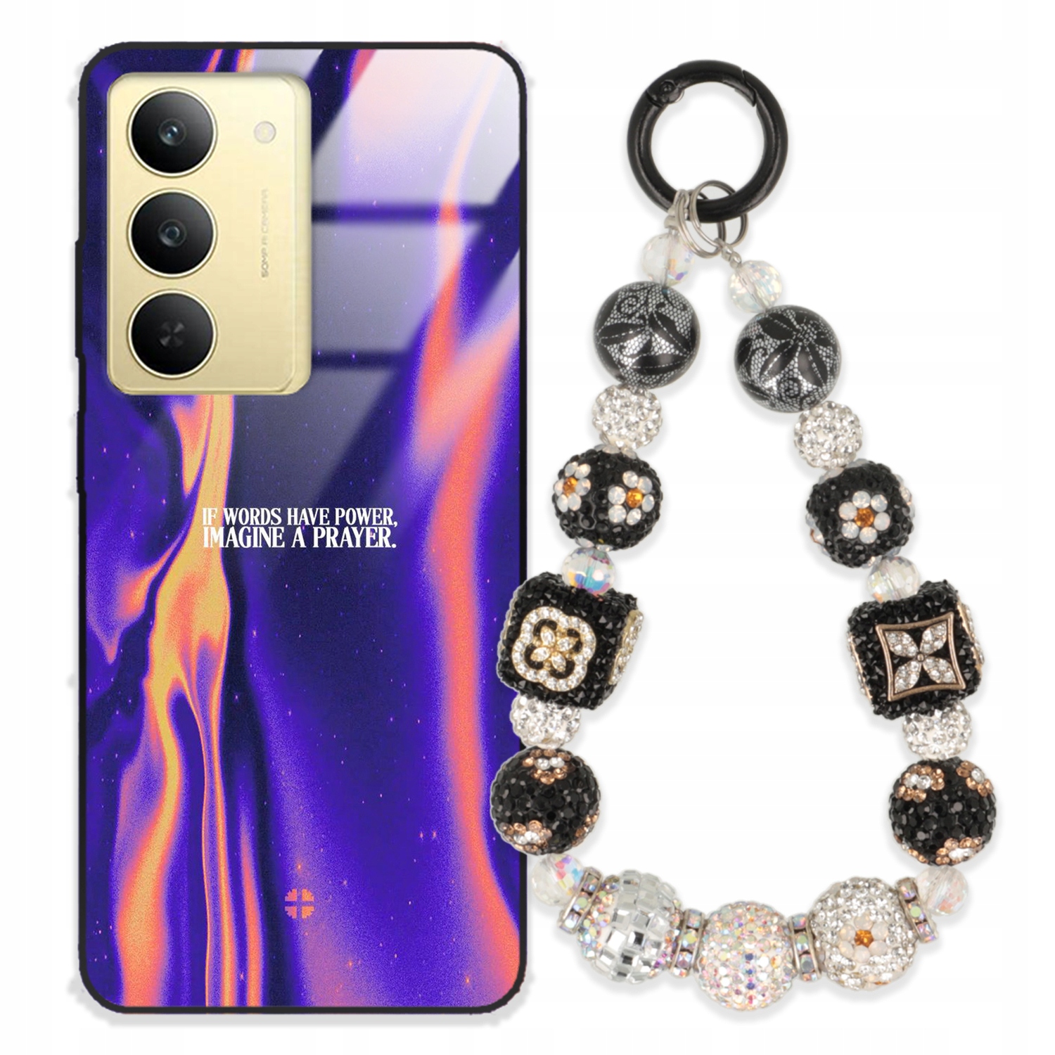 Puzdro Na Realme 14X Case Glass| Kľúčenka Elegantné Prémiové Dizajnové Puzdro