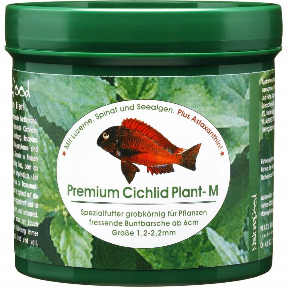 Levně Naturefood Cichlid Plant M 615 ml 200 g krmivo