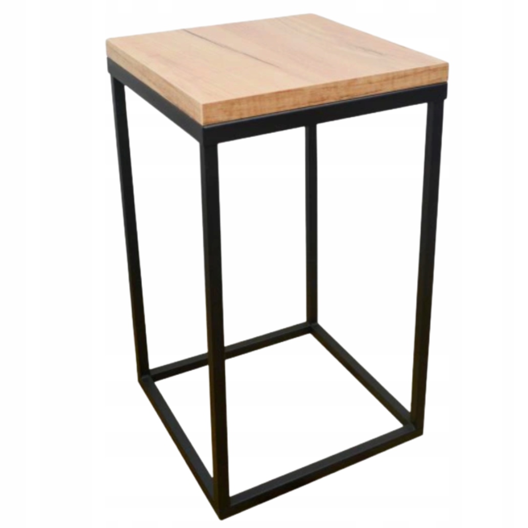 

Stojak Kwietnik Loft Metal Czarny Dąb Craft 40CM