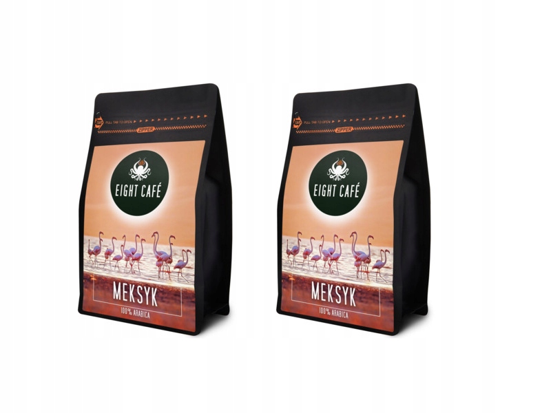 Kawa mielona Eight Cafe Meksyk Arabica 2 x 0.5kg (Rzemieślnicza)
