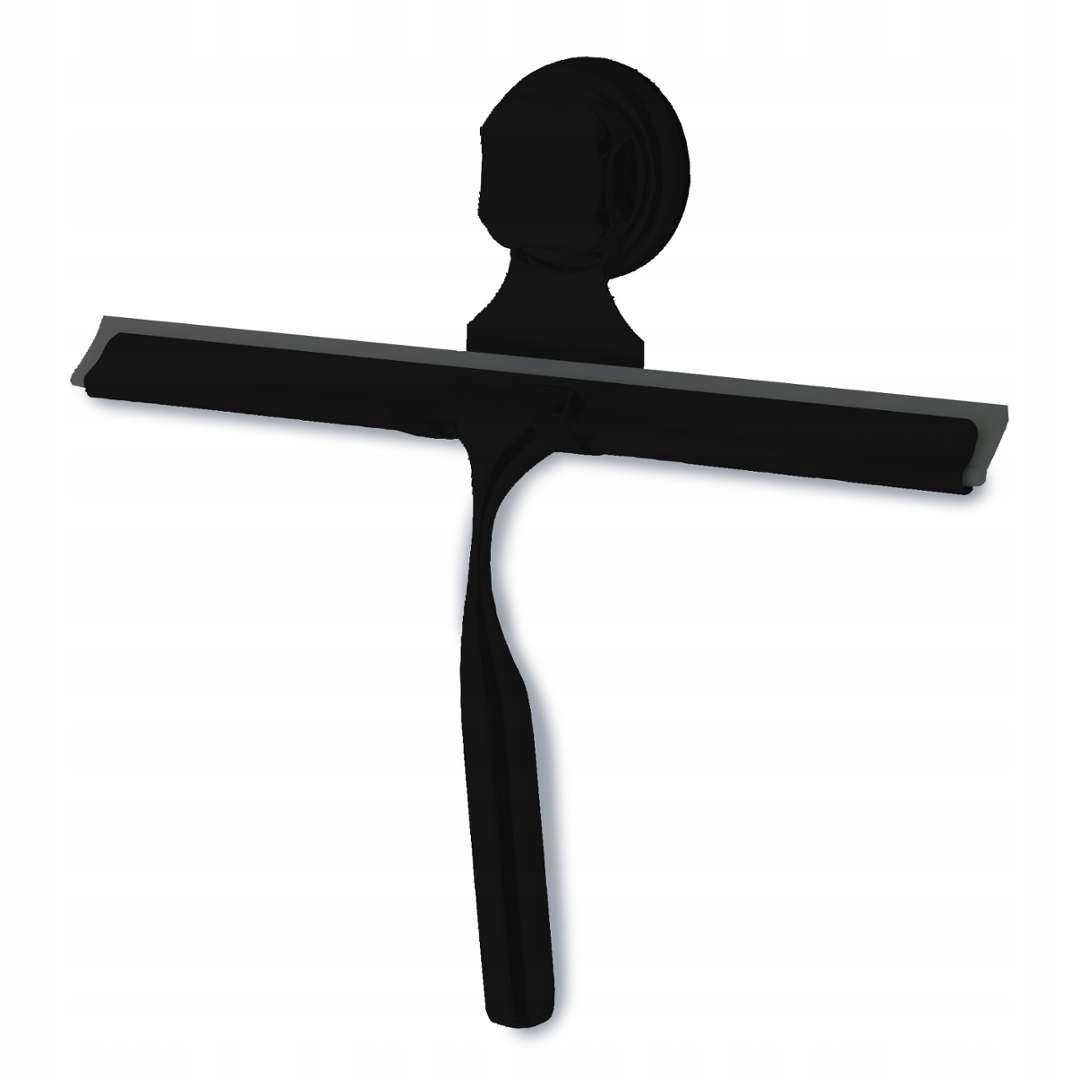 Levně Stěrka na sklo s držákem, černá