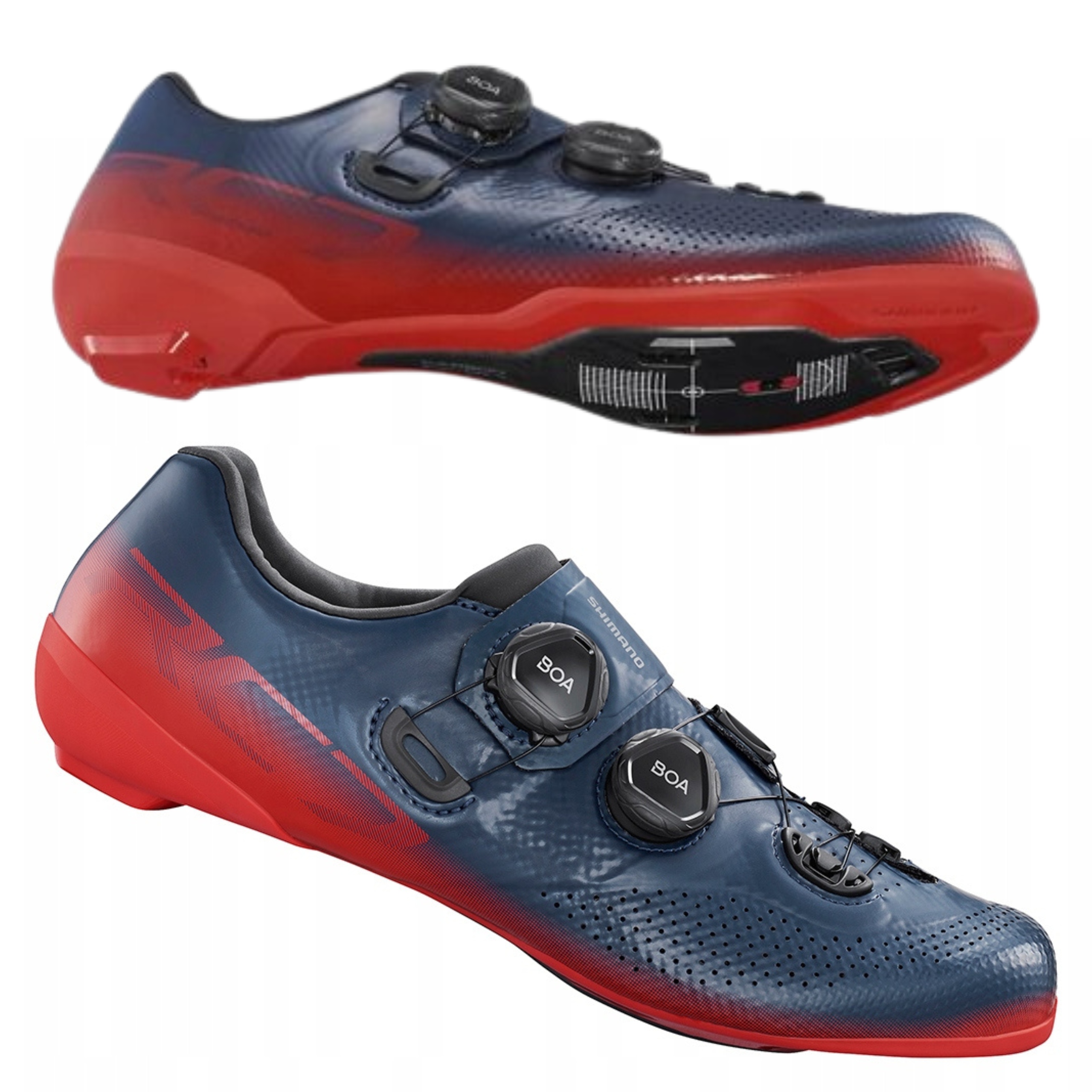 Buty rowerowe Spd szosowe Shimano SH-RC702 RC7 Boa x2 r. 46 Bardzo Sztywne