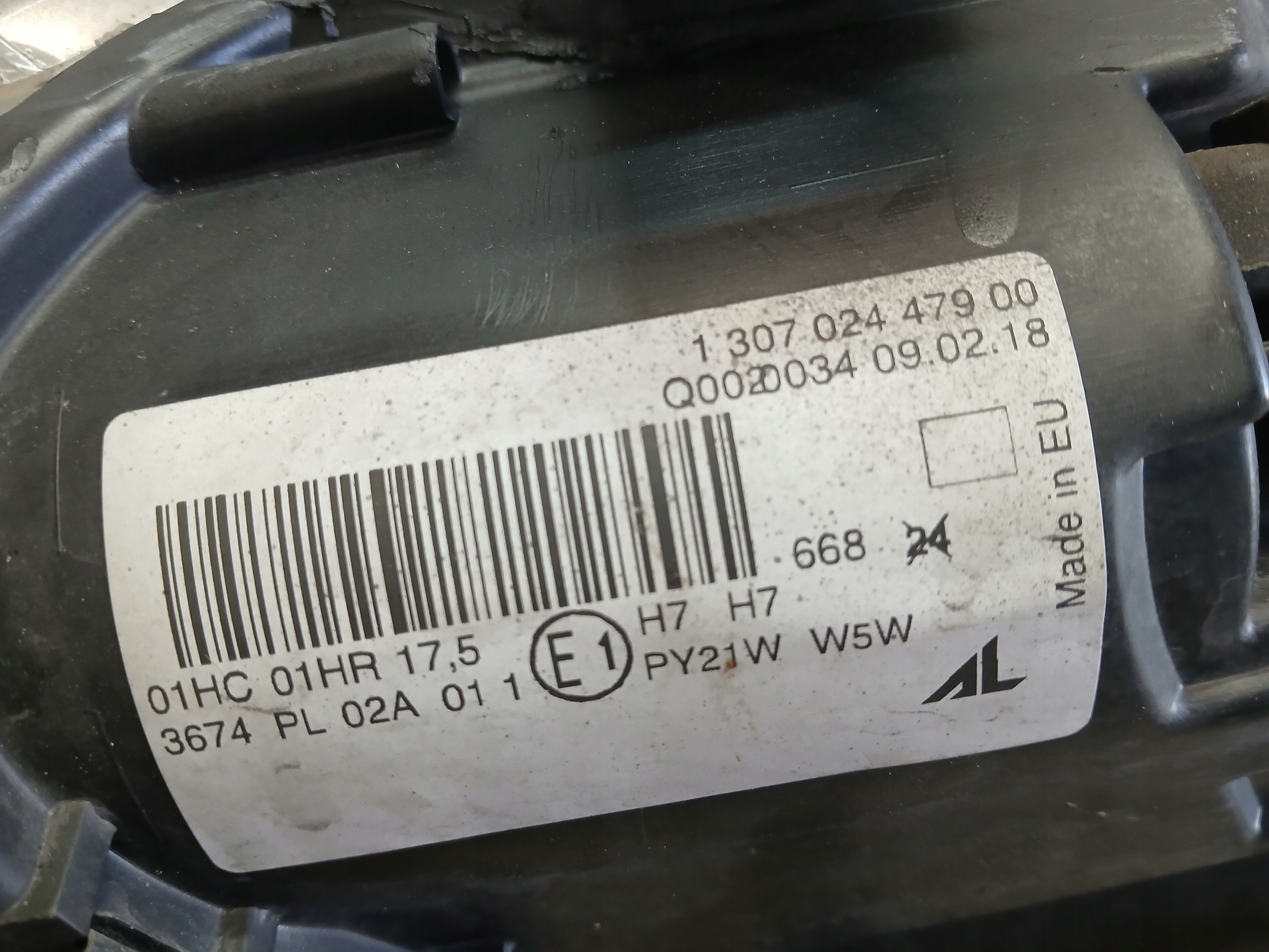 light front right RENAULT MEGANE III 3 LIFT 13- lens