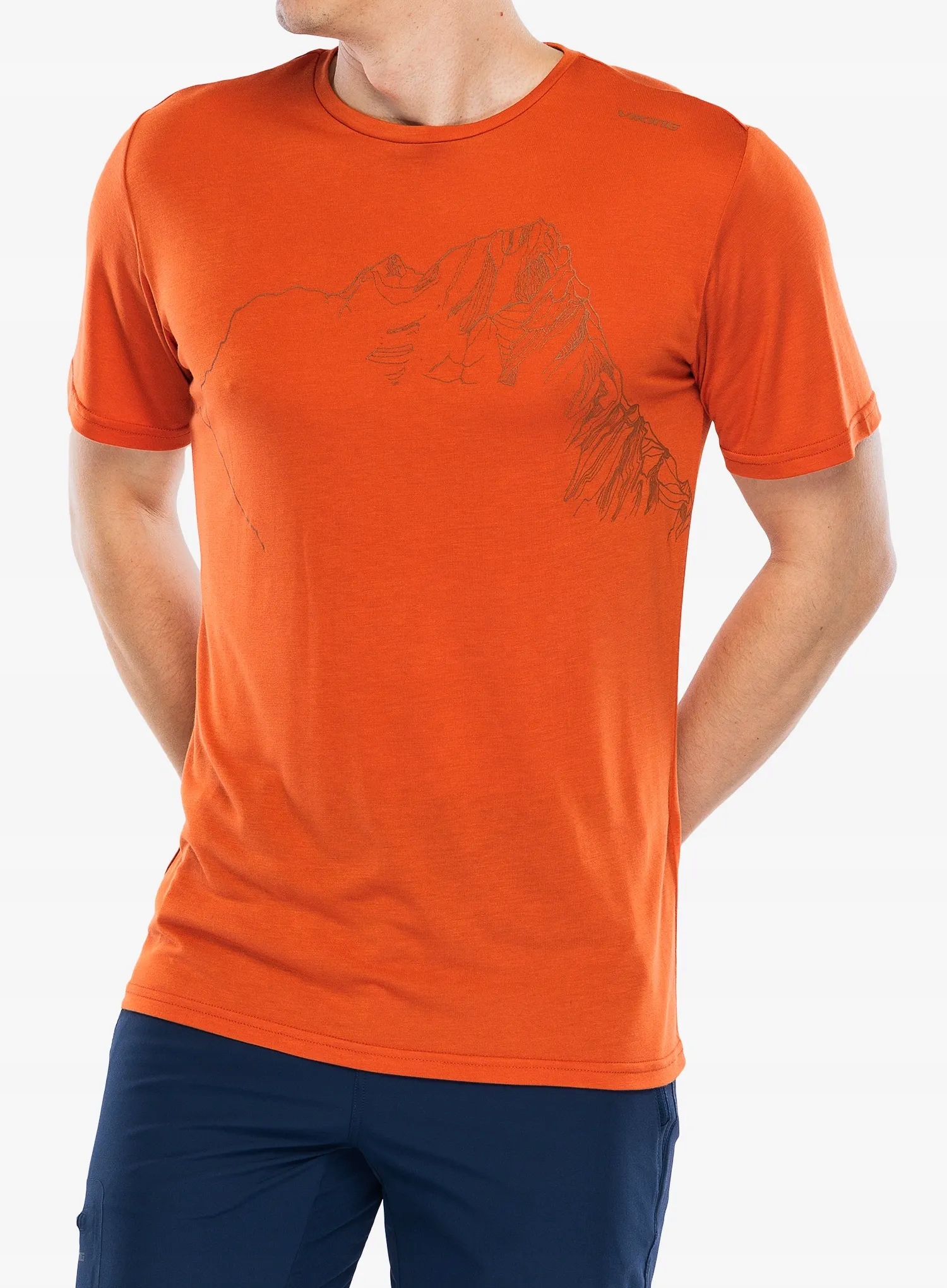 Tričko s potiskem Viking Morain Bamboo oranžové M