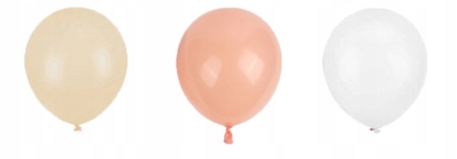 Zestaw Balonów Roczek Ślub Komunia Girlanda Kolor beżowy