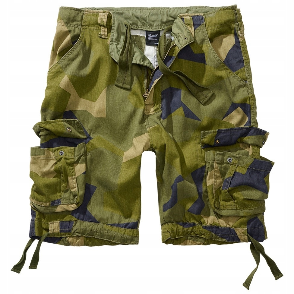 Pánské kraťasy kapsáče šortky maskáčový Brandit Urban Legend Swedish Camo XL