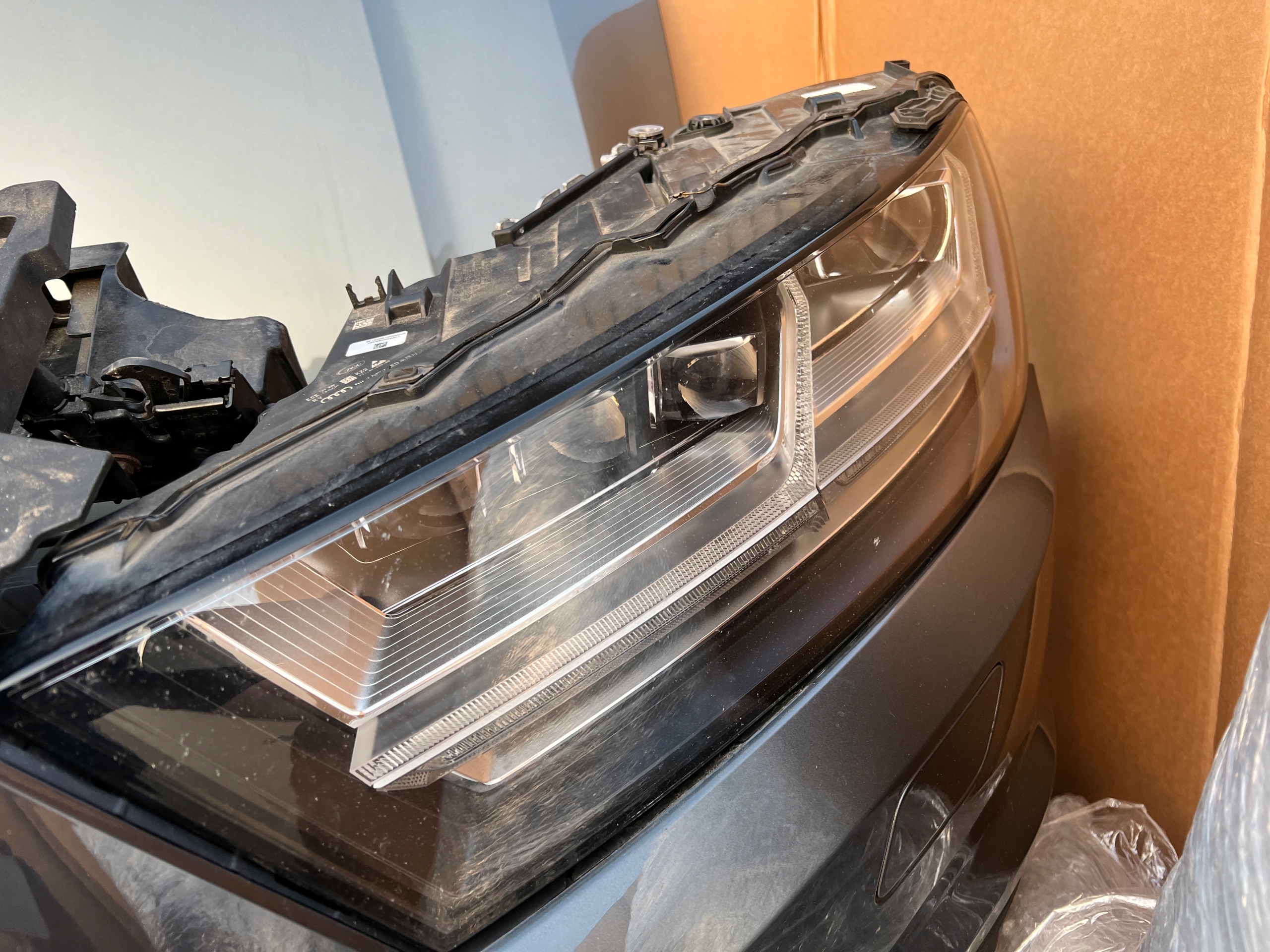 Ауди q7 4m tdi s- line перед комплектный matrix lc9x radary acc