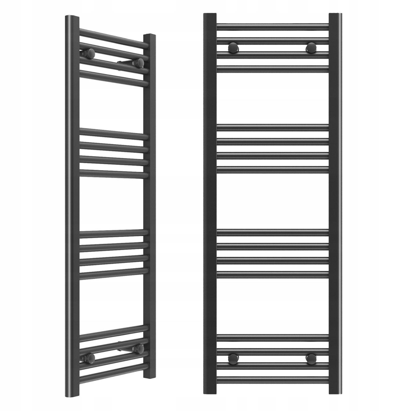 Kúpeľňový Ohrievač Čierny Rebrík 40x110 cm Moderný Kalorifer Breno