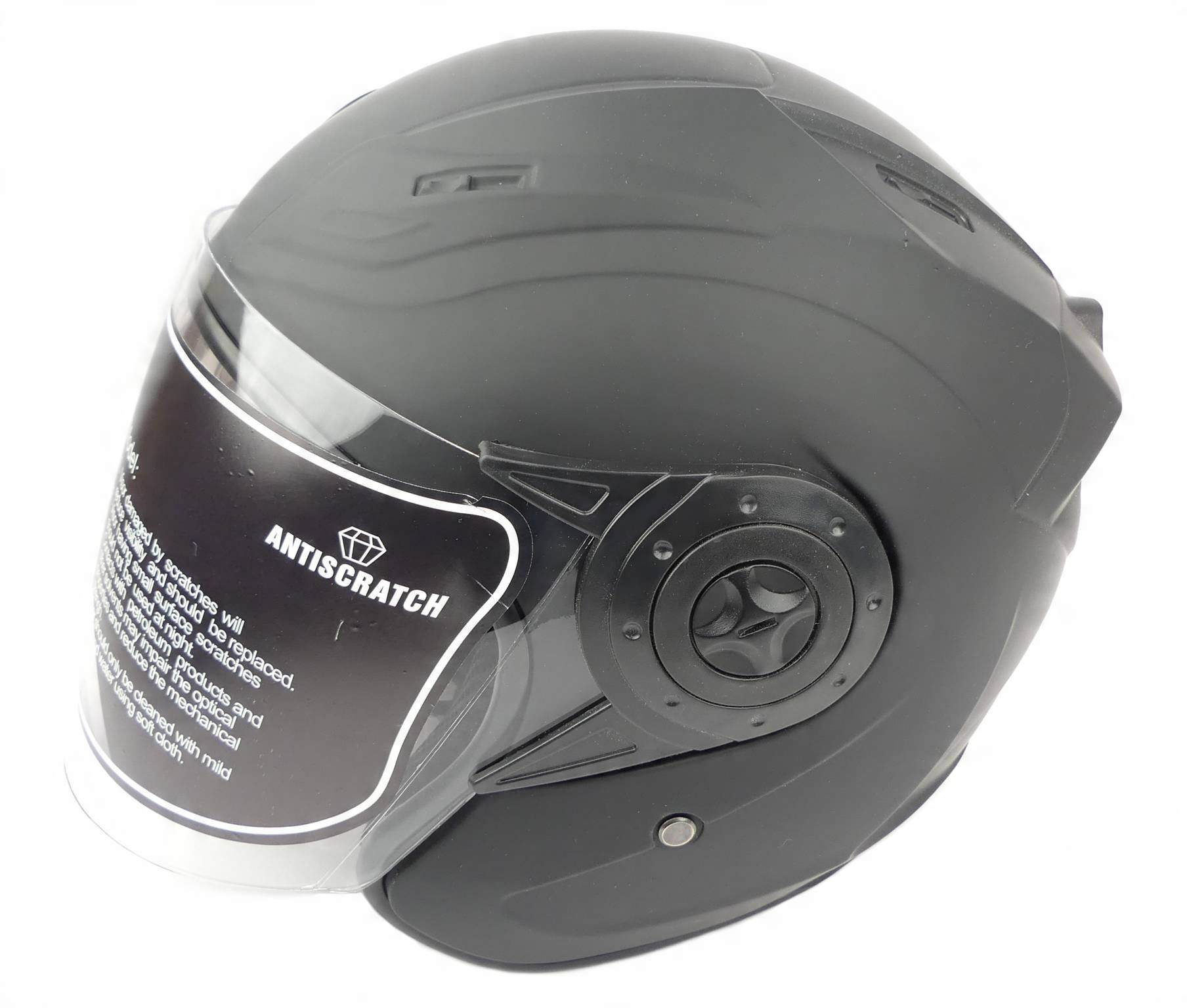 

Kask Otwarty Czarny Mat Skuter Motorower Chopper