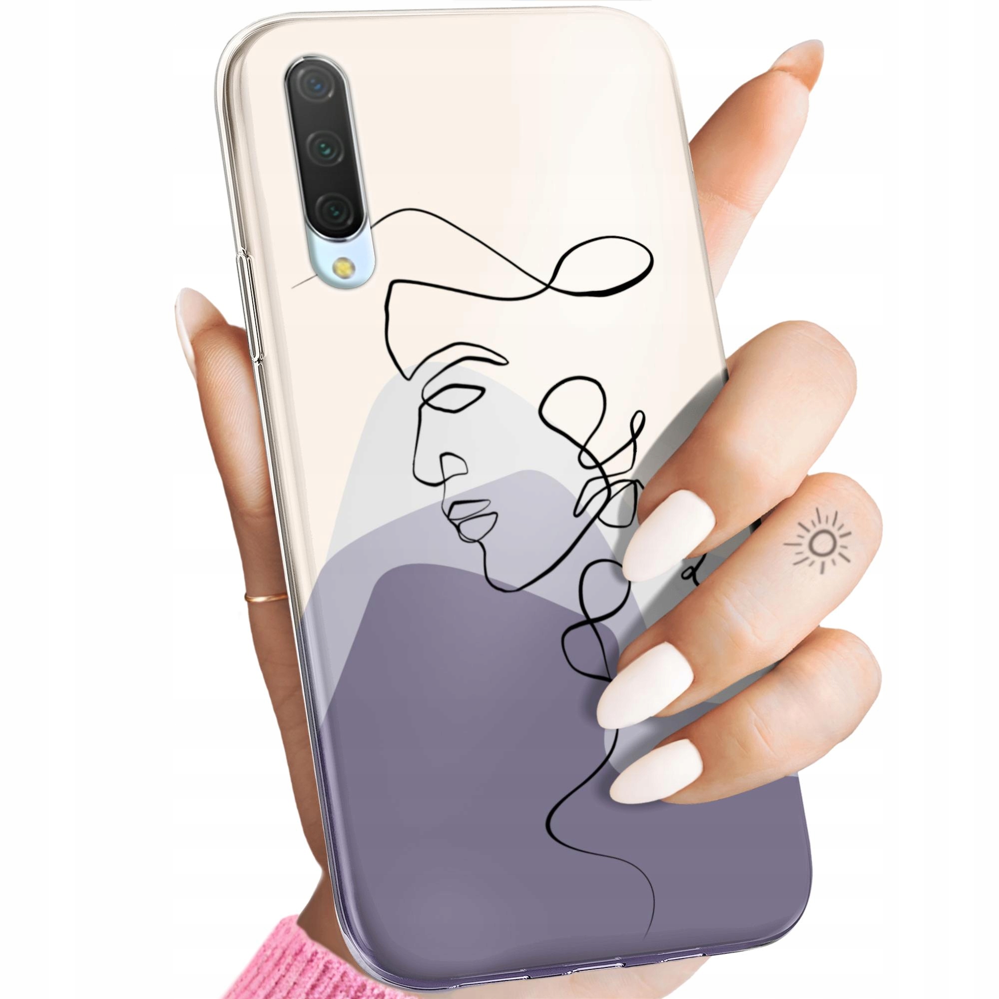 Etui Do Xiaomi MI 9 Lite Continuous Line-art Kreska Linie Obudowa
