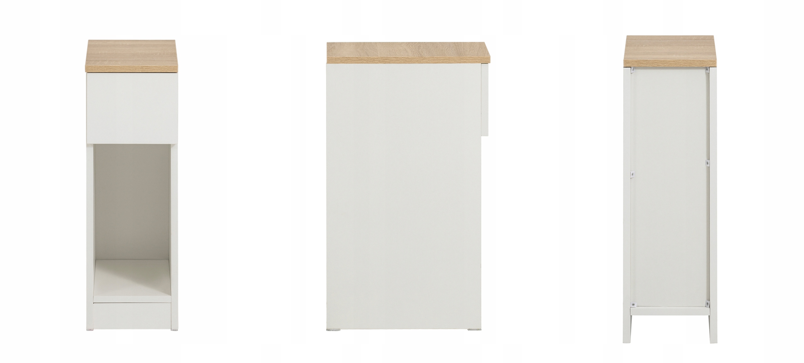 Mała Szafka Nocna Stolik Komoda Regał do Kanapy 2szt,1 szuflada FBT111-WNX2 Szerokość mebla 20 cm