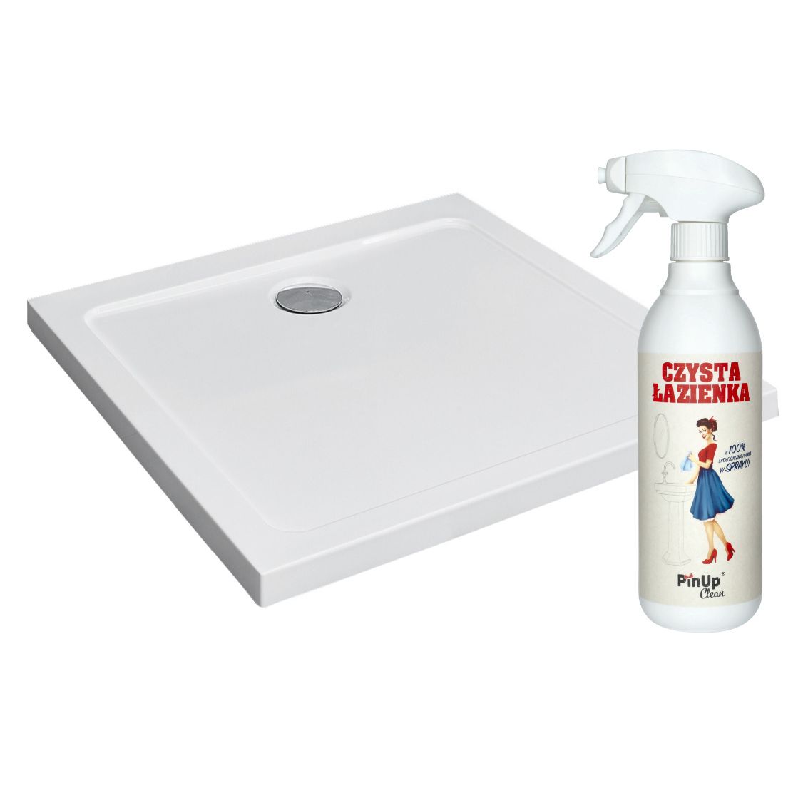 Brodzik prysznicowy niski 100x100 Radaway z pianką