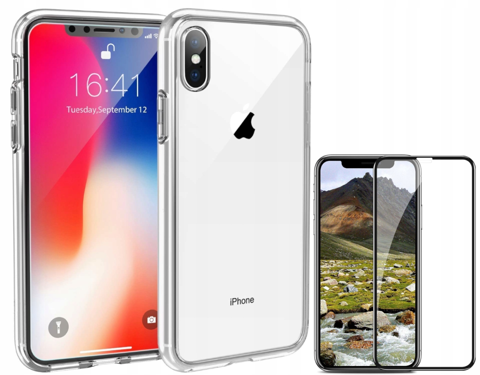 

Pancerne Etui Slim Do Iphone X Xs + Szybka 9D