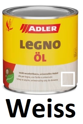 Adler Legno-Ol Olej na dřevo a nábytek na podlahu Weiss Dub bílý 0,75L