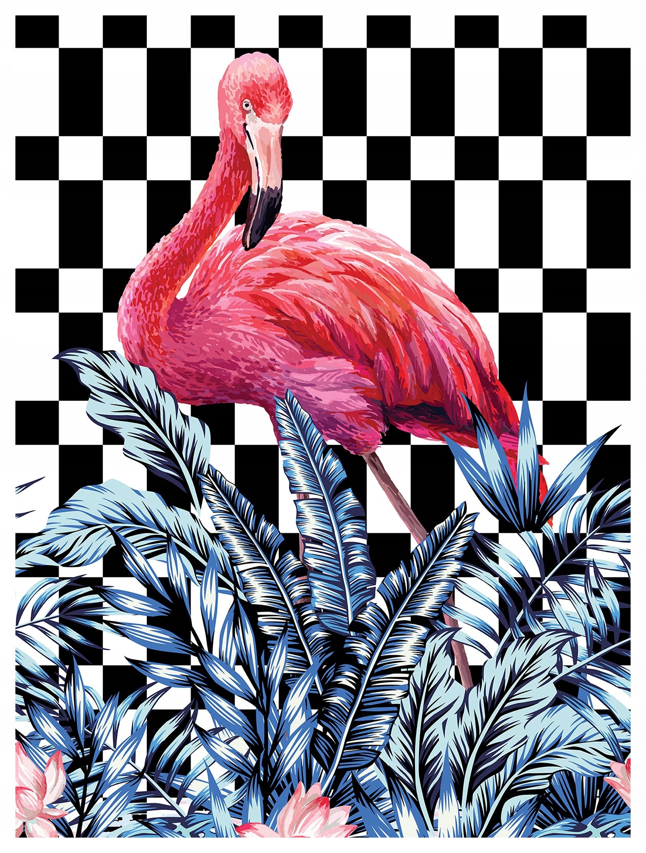 Tapeta Plameňáci Tropiki Exotika Pop-Art moderní design 206x275 lepidlo