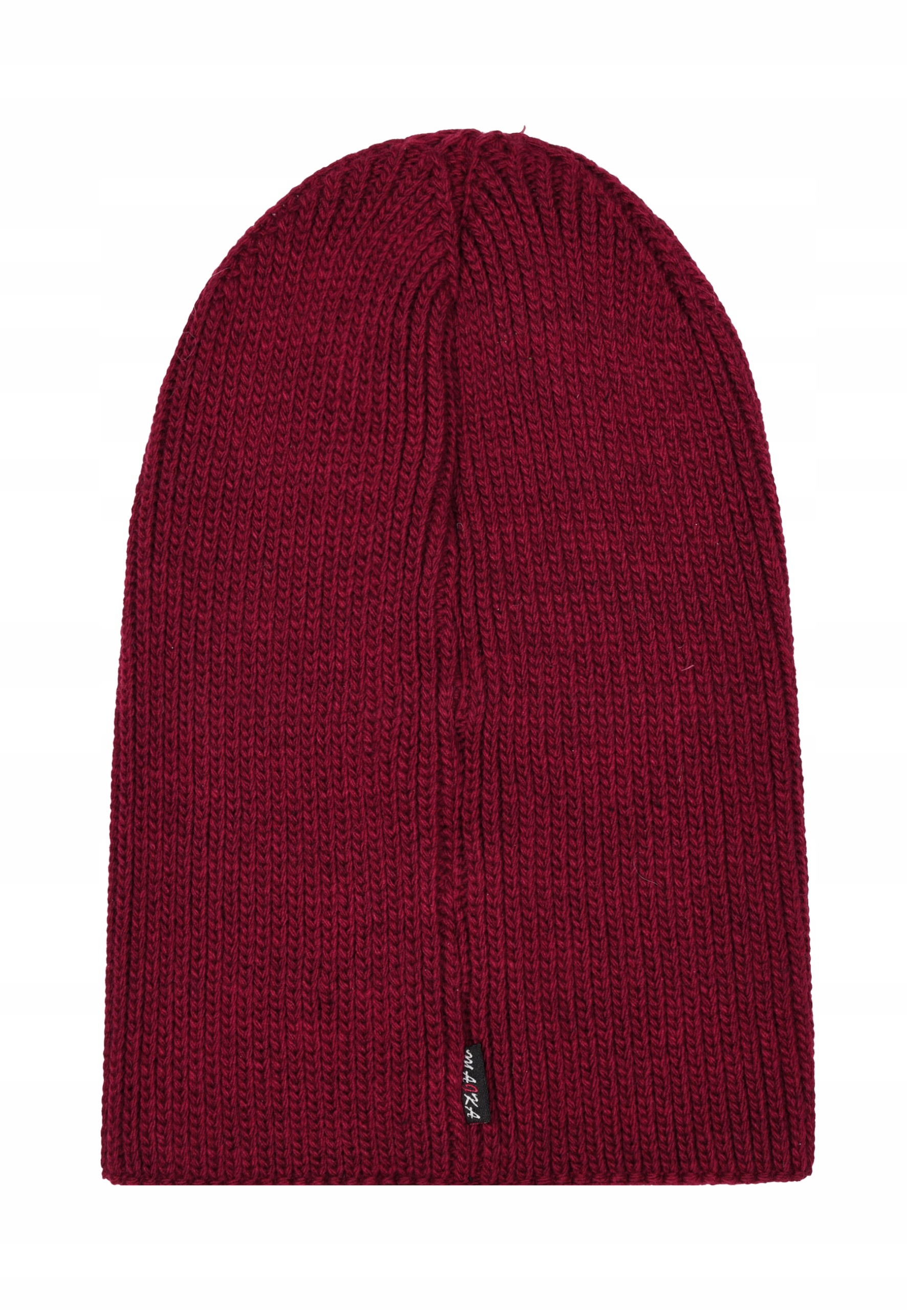 жіноча шапка біні осінь зима Майка модель D - 5 бордовий