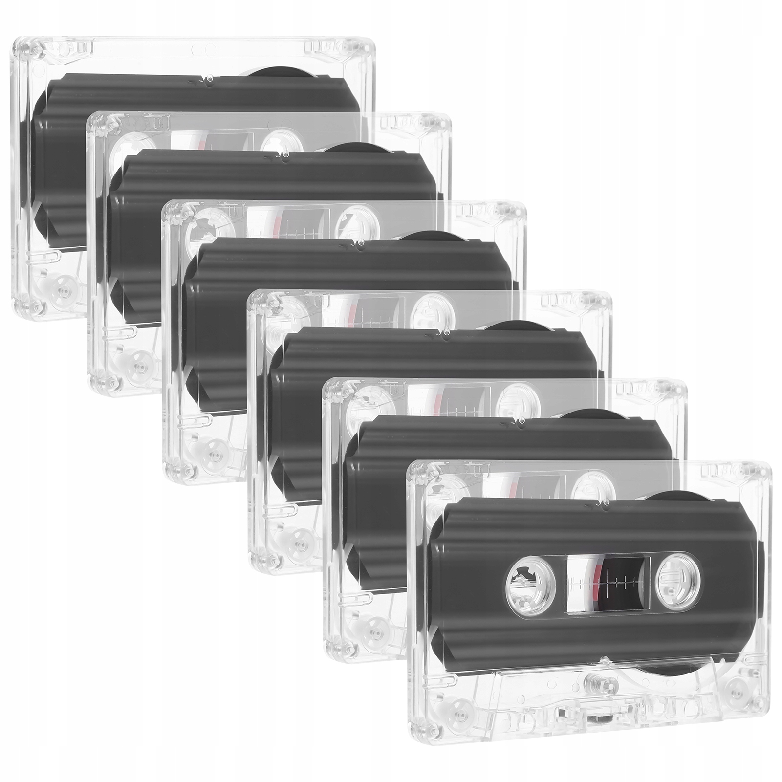 6 SZT. PUSTYCH KASET AUDIO 60-MINUTOWYCH NAGRYWALNYCH PUSTE KASETY