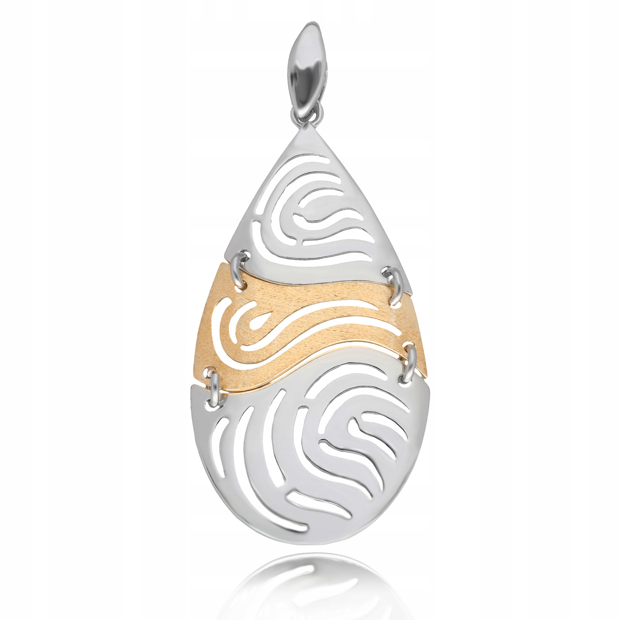 Pozlacený Ažurový Přívěsek Přívěsek Stříbrný