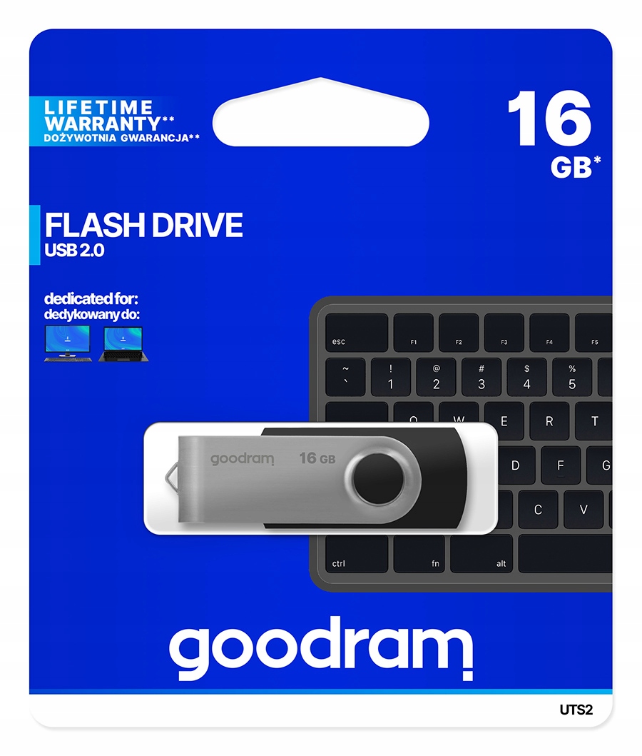 Pendrive GOODRAM USB 2.0 pamięć flash 16GB twister