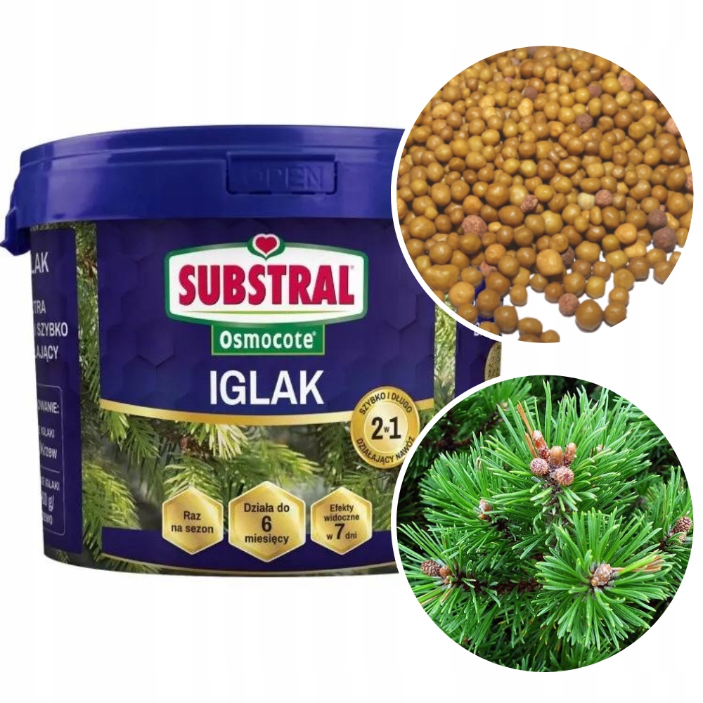 

Nawóz Osmocote Iglaki Tui 4,5KG Długo Działa 2W1