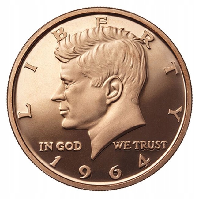 1 oz AVDP miedzi JFK John F. Kennedy próba 999 w kapslu