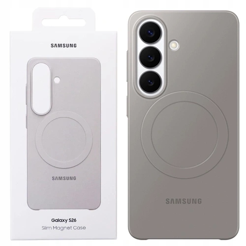 Originální Pouzdro Zadní Kryt Pro Samsung Galaxy S26 Slim Magnet Case, Šedé